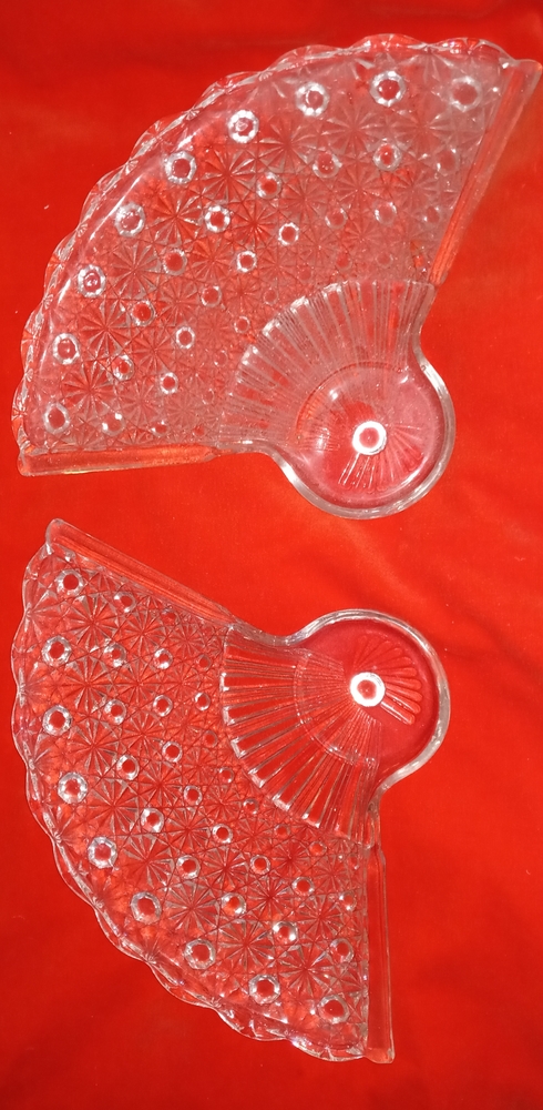 Vintage Wright Glass Fan Plate